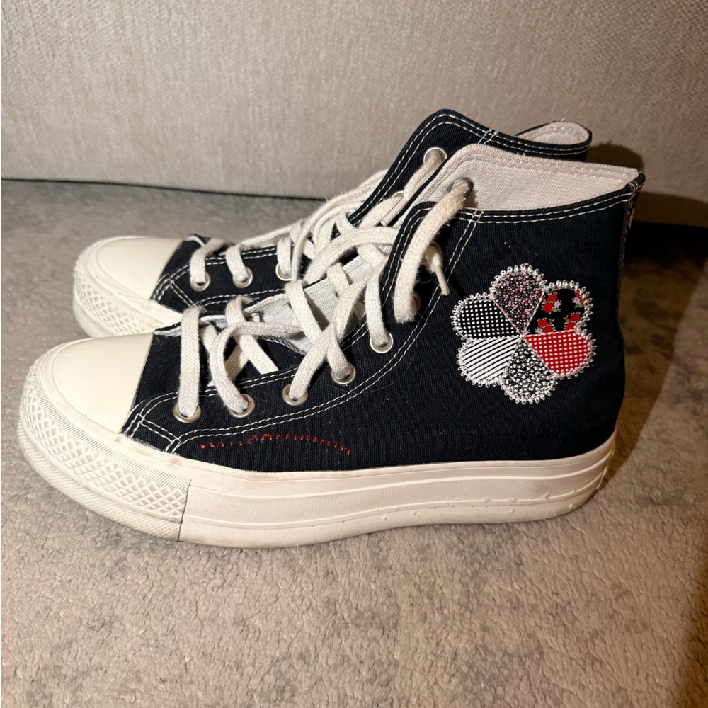 Converse Black and White High-Top Sneakers